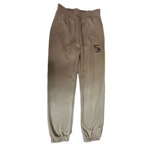 Nike 3 Brand Russell Wilson Kids Joggers Tan Fleece Sweatpants Boys Medium 10-12